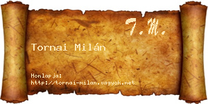 Tornai Milán névjegykártya